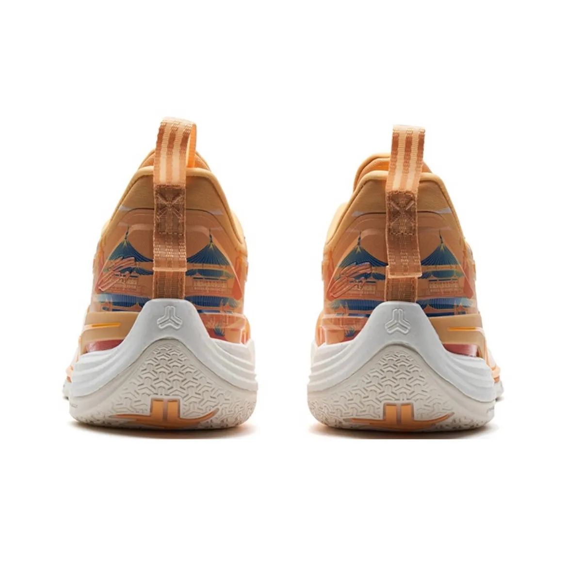 Xtep Jeremy Lin Jlin 3 ??Diplomatic Envoy?? Orange Sneakers Adjustable energy returning