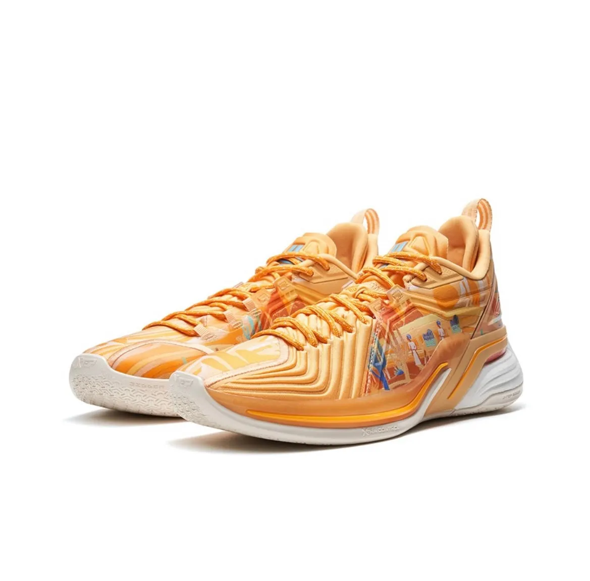 Supportive Design Agility Performance Shoes Xtep Jeremy Lin Jlin 3 ??Diplomatic Envoy?? Orange