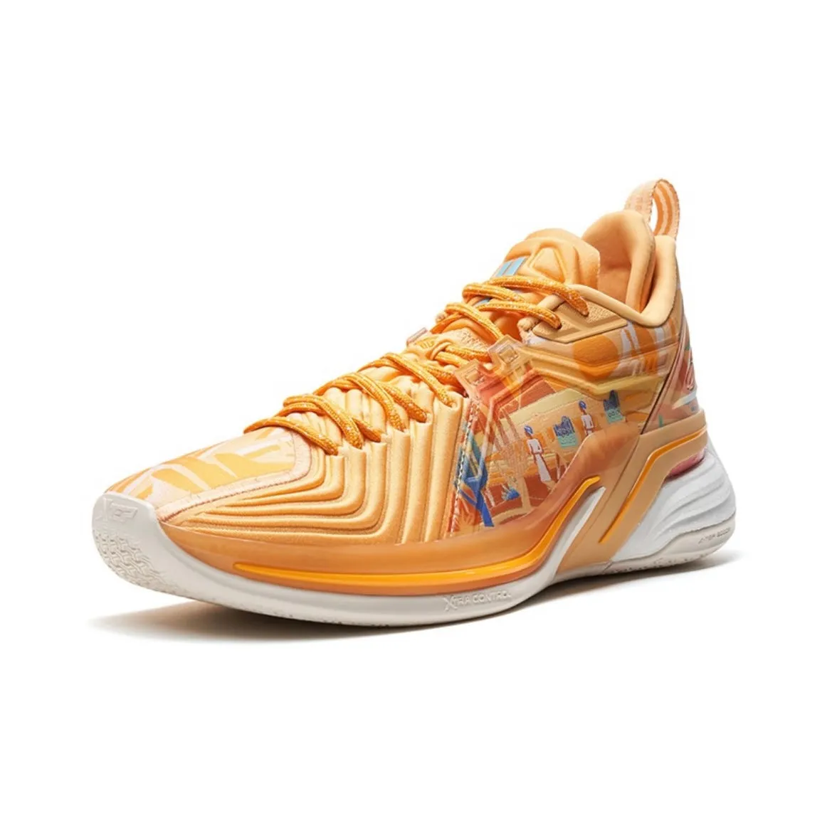 Abrasion Resistant Outsole Hollow Structure Tech Xtep Jeremy Lin Jlin 3 ??Diplomatic Envoy?? Orange