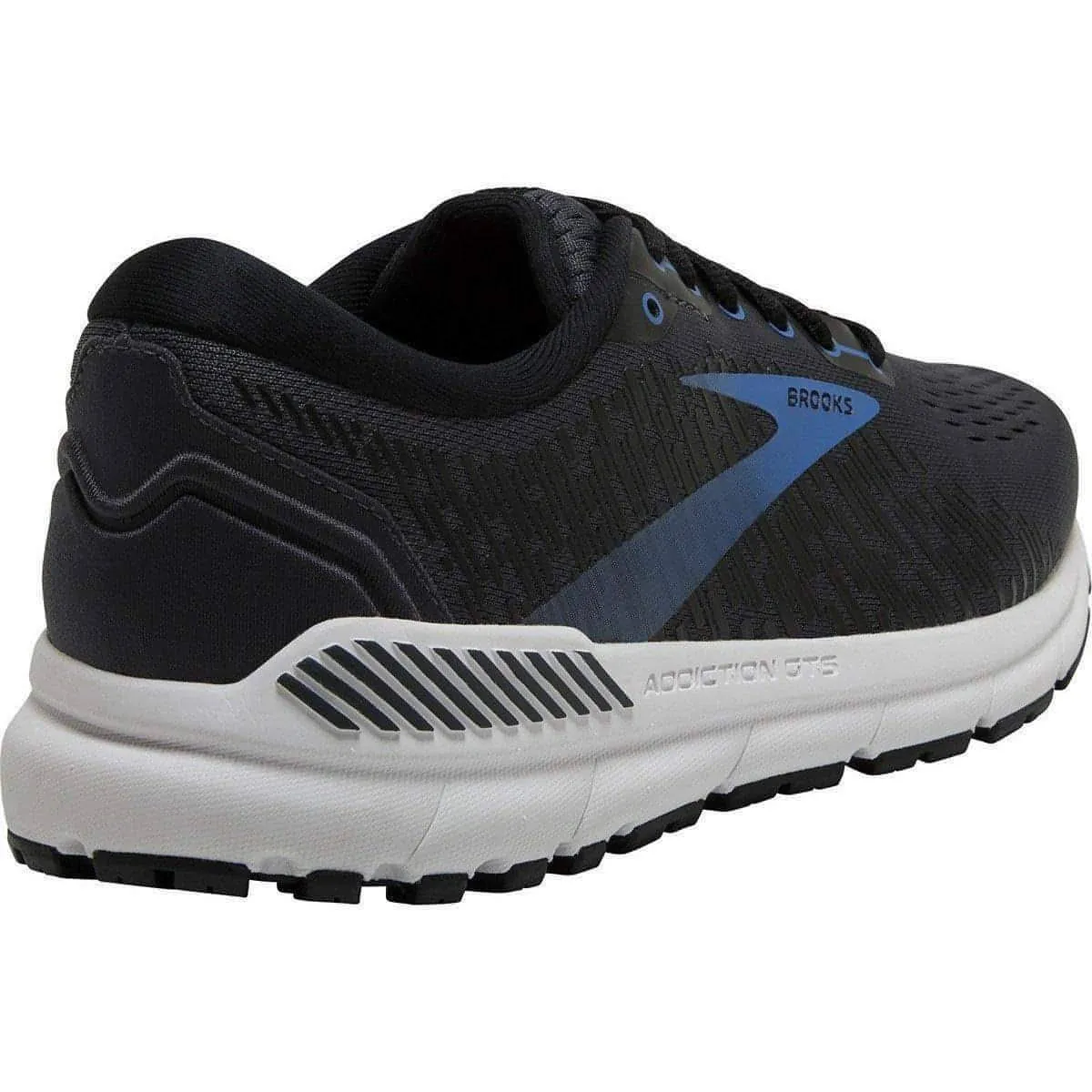durable waterproof shoes Smooth surface traction Brooks Addiction GTS 15 Mens Running Shoes - Black