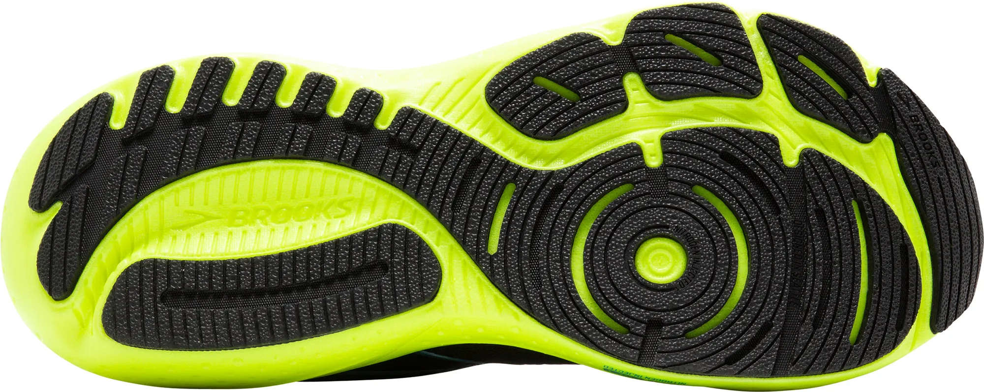 Brooks Glycerin GTS 21 Mens Running Shoes - Black Foot Recovery heavy - duty rubber shoe substance