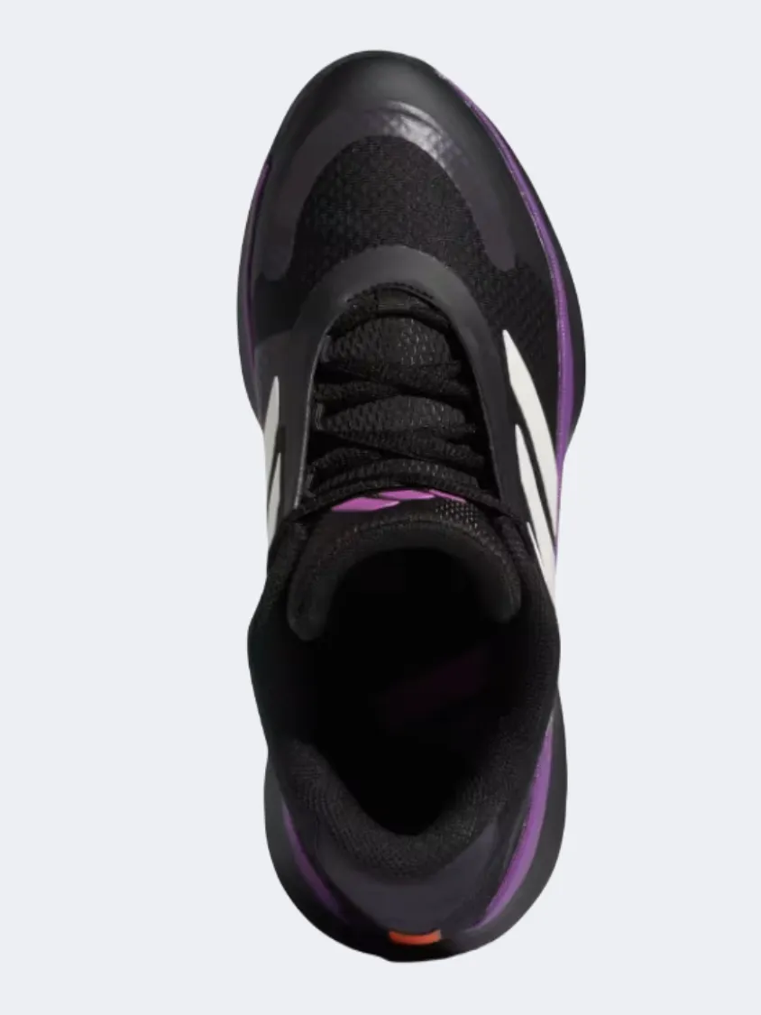 Korean Trend Adidas Bounce Legends Men Basketball Shoes Black/Purple