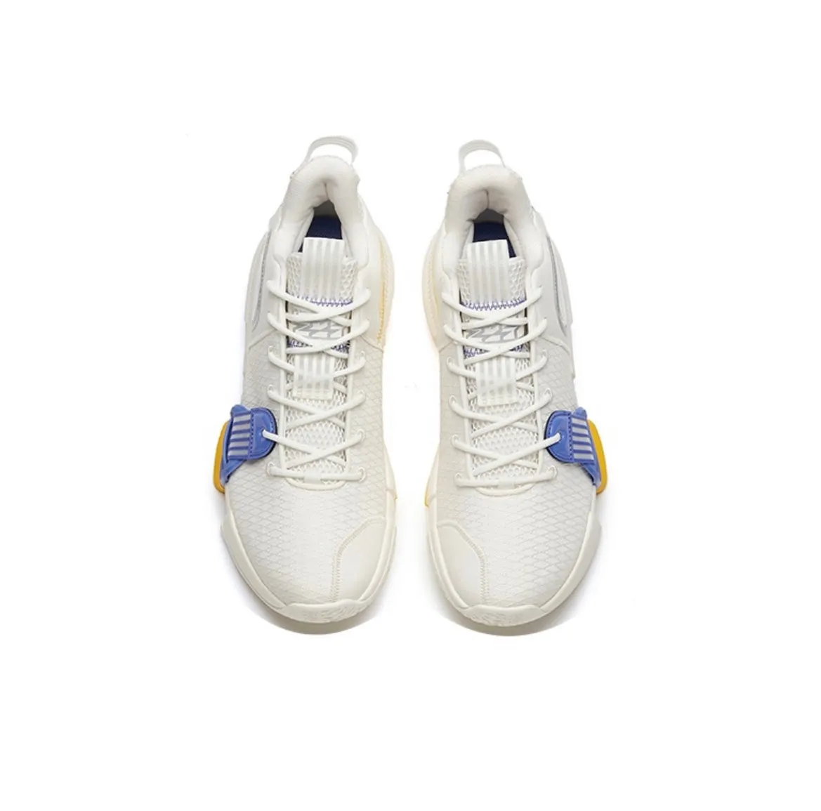 Anta Light Crazy 2 - White/Purple Suede Trim Sneakers Washable