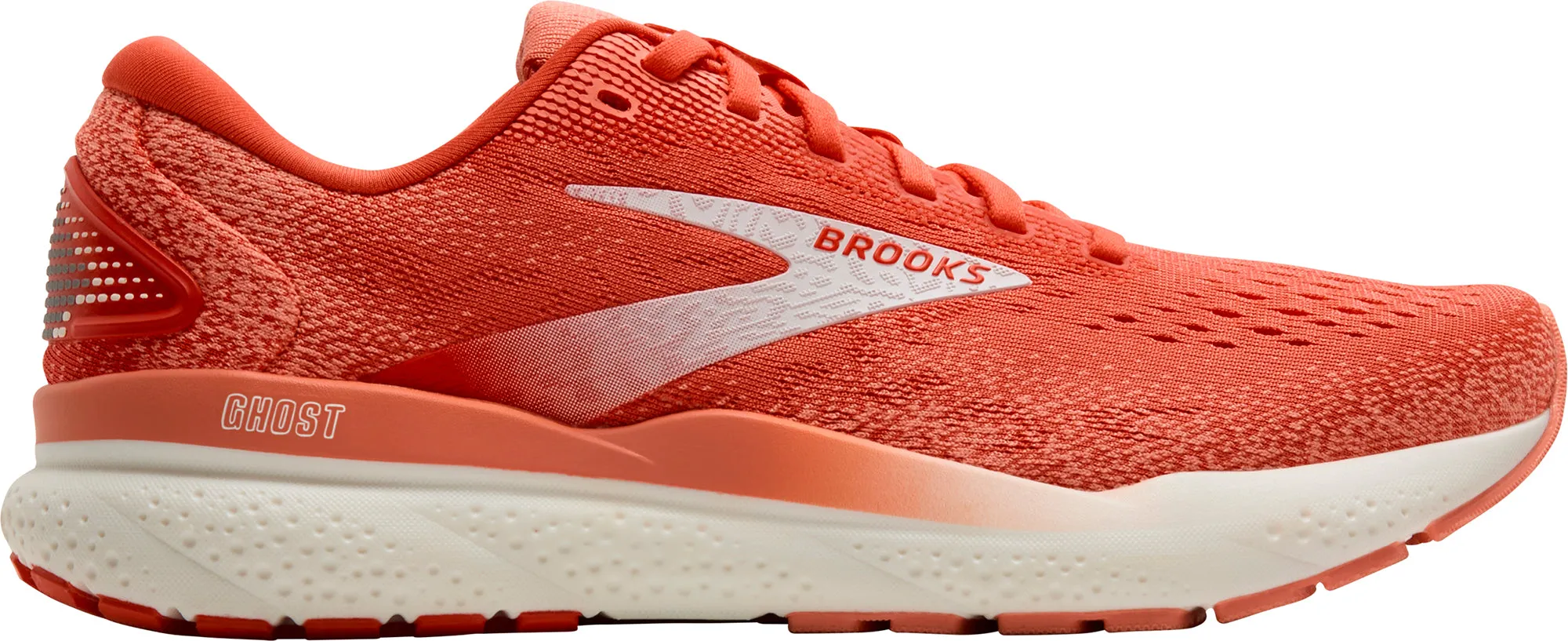 Brooks Ghost 16 Womens Running Shoes - Pink Quick lacing