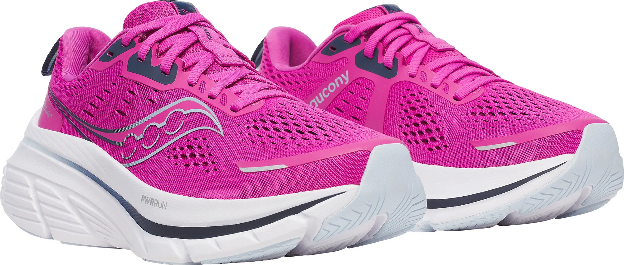 Comfortable foot alignment Mid Top Style Saucony Guide 18 Womens Running Shoes - Pink