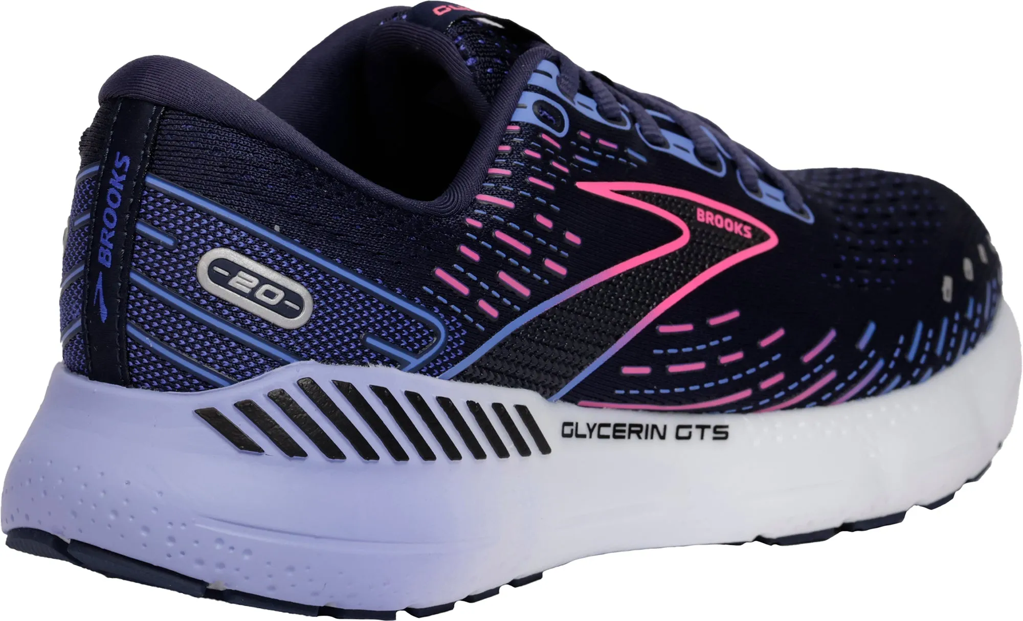 cordura - upper shoes Cloud Tec Brooks Glycerin GTS 20 Womens Running Shoes - Navy