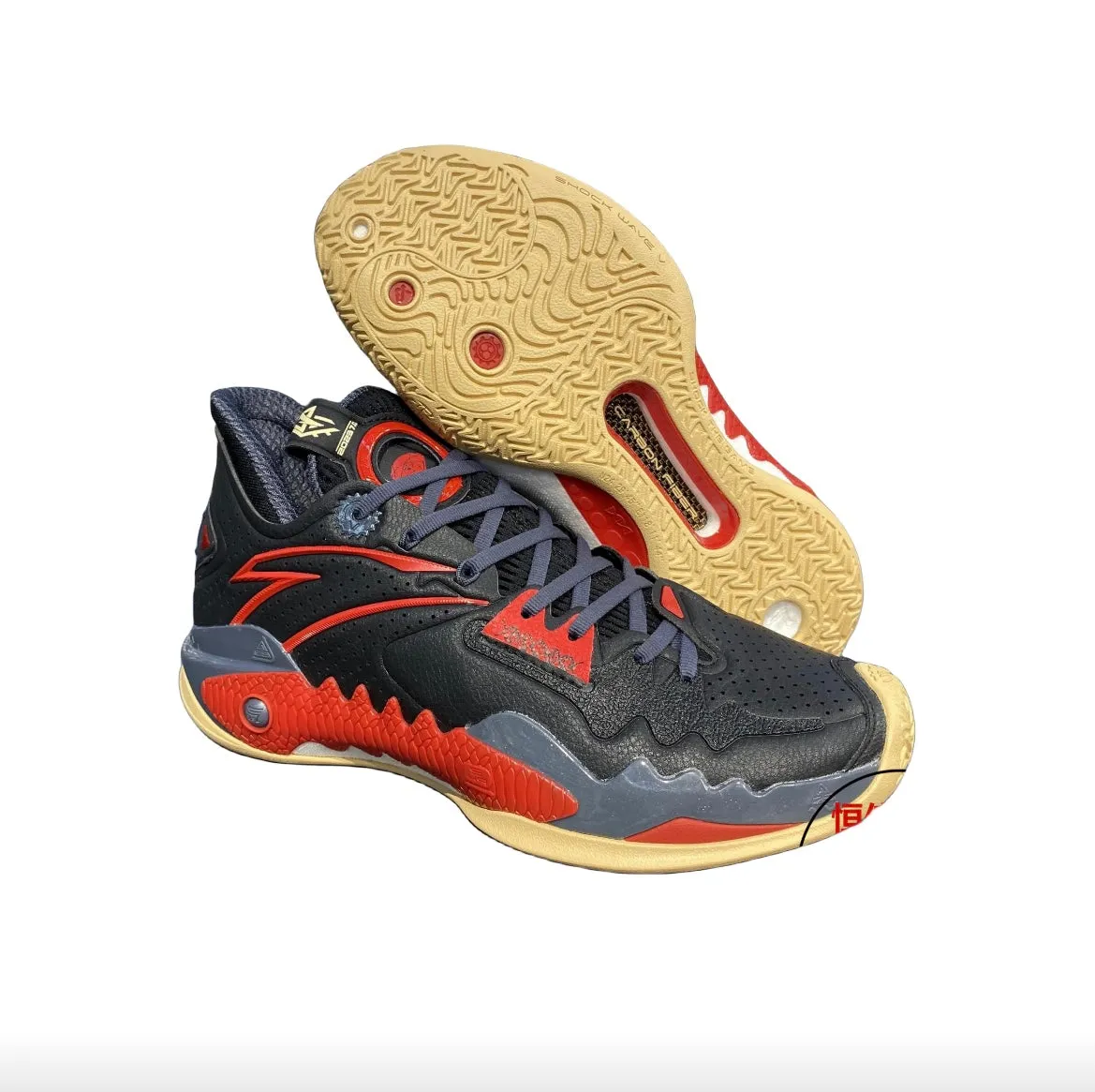 Anta Shock Wave 5 - University Red Easy On And Off Moisture Wicking Layer