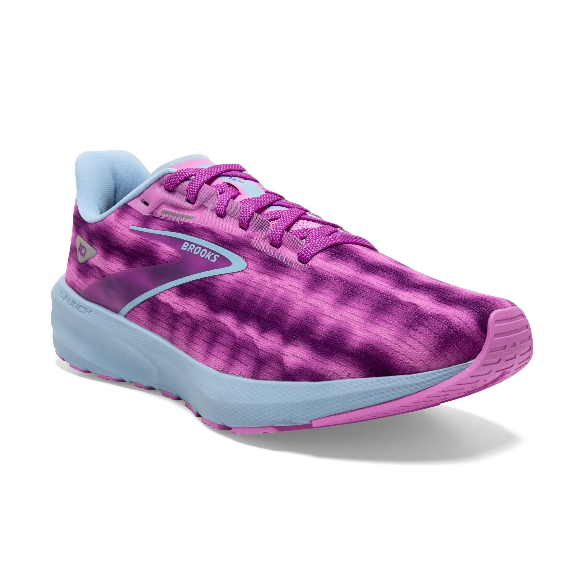 Women's Launch 10 running shoes with traction pattern