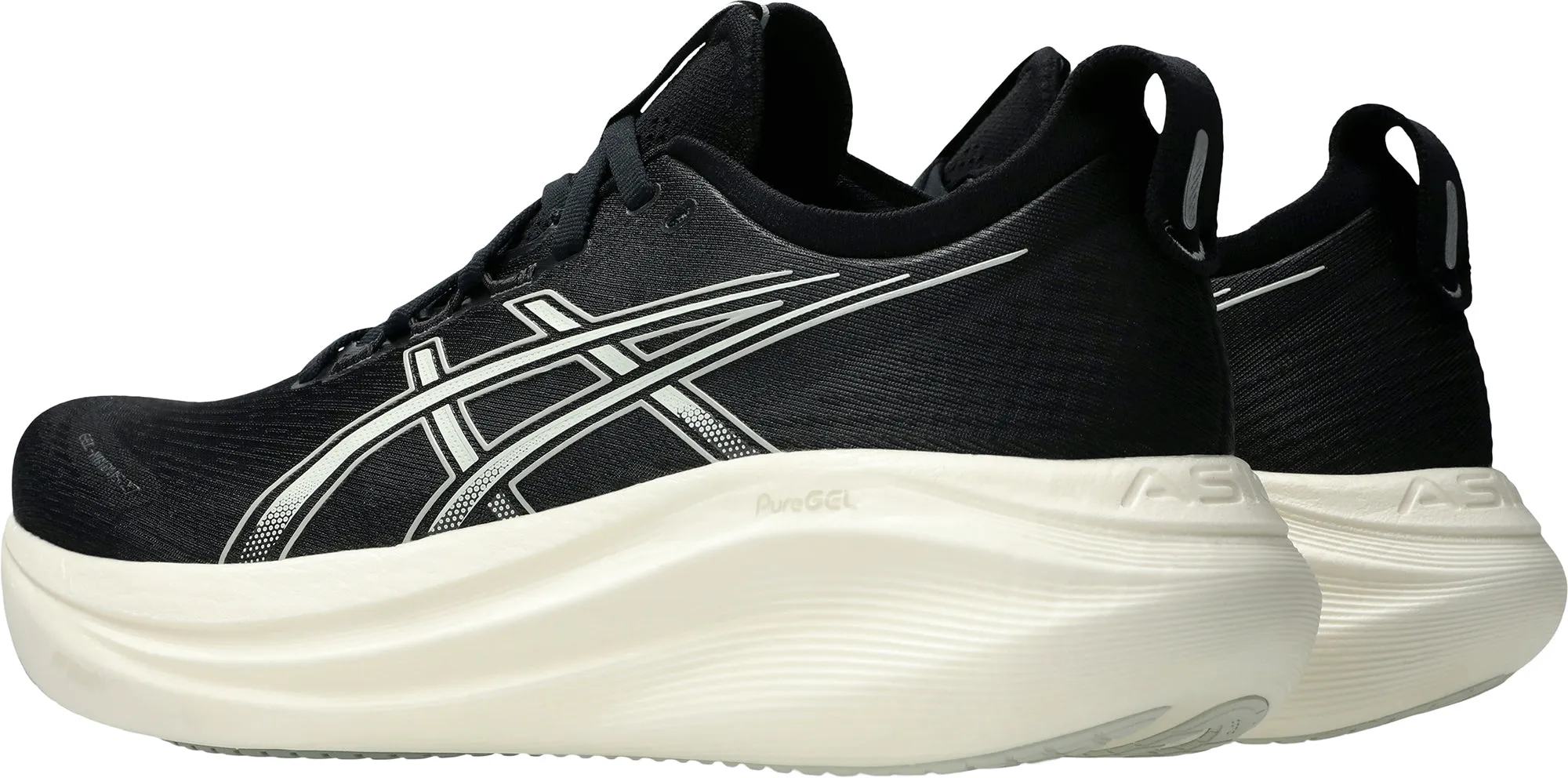 Comfort toe Asics Gel Nimbus 27 Mens Running Shoes - Black