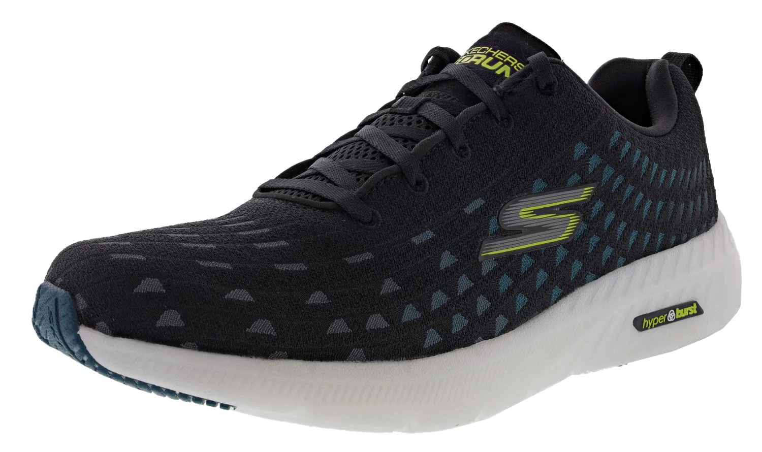Skechers Men's Go Run Hyper Burst Solar View Performance Running Shoes Swim Ready Team Match