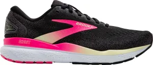 Brooks Ghost 16 Womens Running Shoes - Black running with a smooth outsole Fast Steps