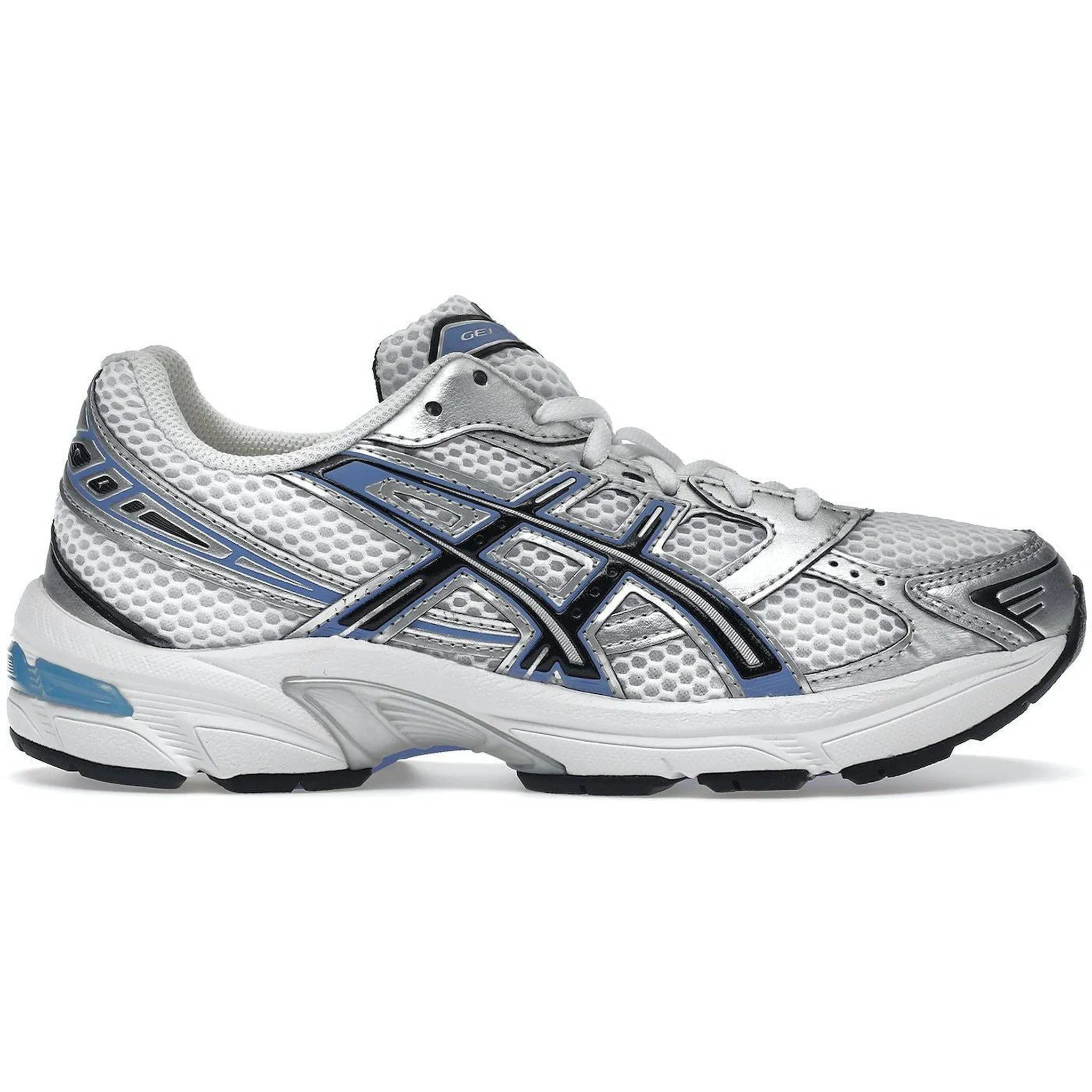 ASICS Gel-1130 White Periwinkle Blue (Women's) Tear Resistant reinforced toe shoes