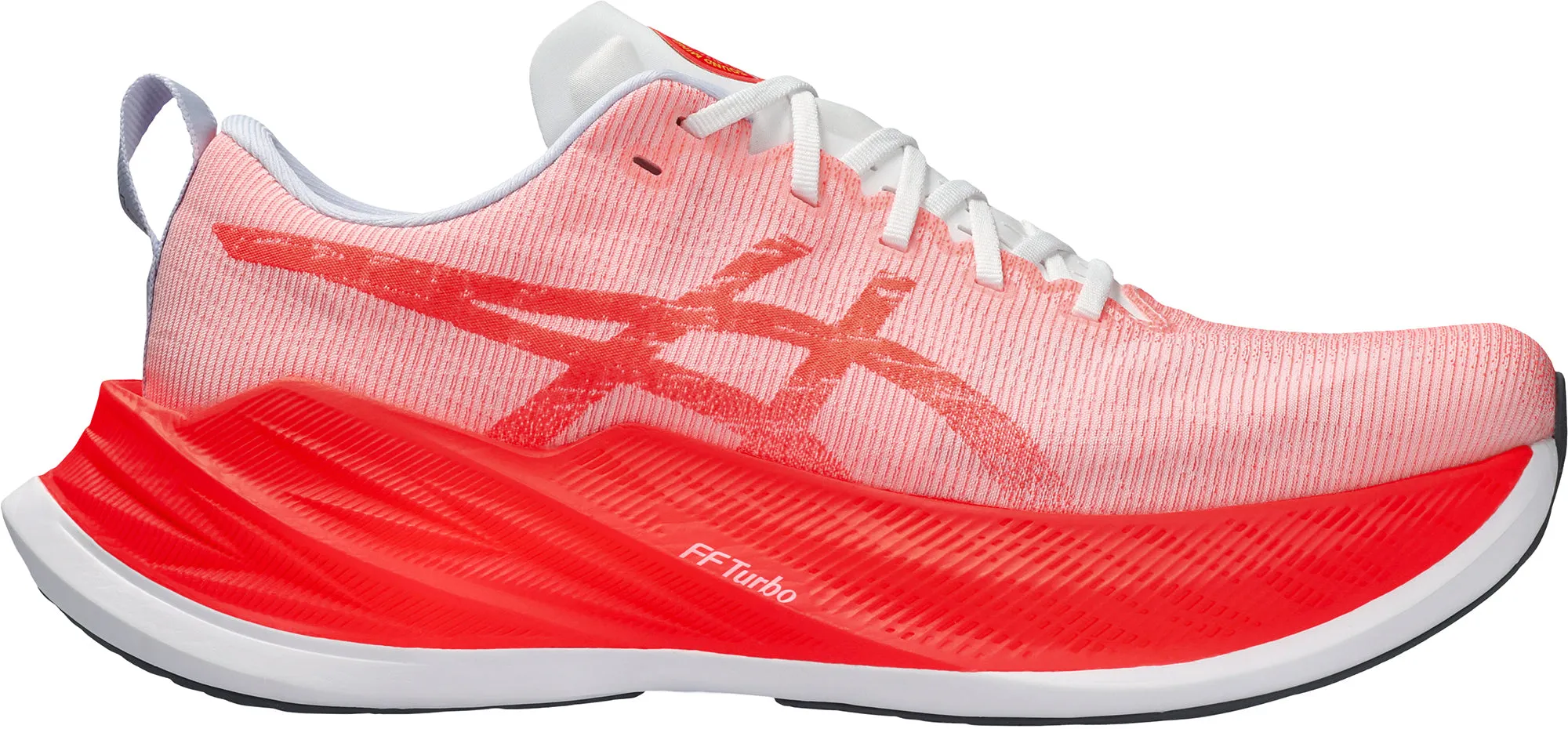 Asics SuperBlast Mens Running Shoes - Red stretchy upper shoes