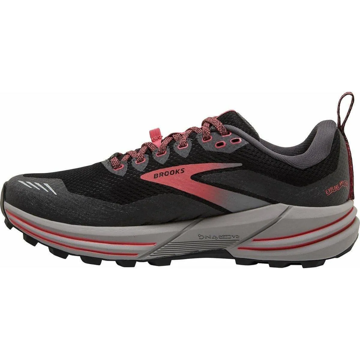 Durabrasion sequin - embellished - design shoes Brooks Cascadia 16 GORE-TEX Womens Trail Running Shoes - Black