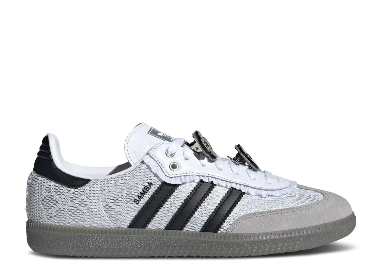 No Tie Style Park Walk Adidas Samba OG Lace Flower