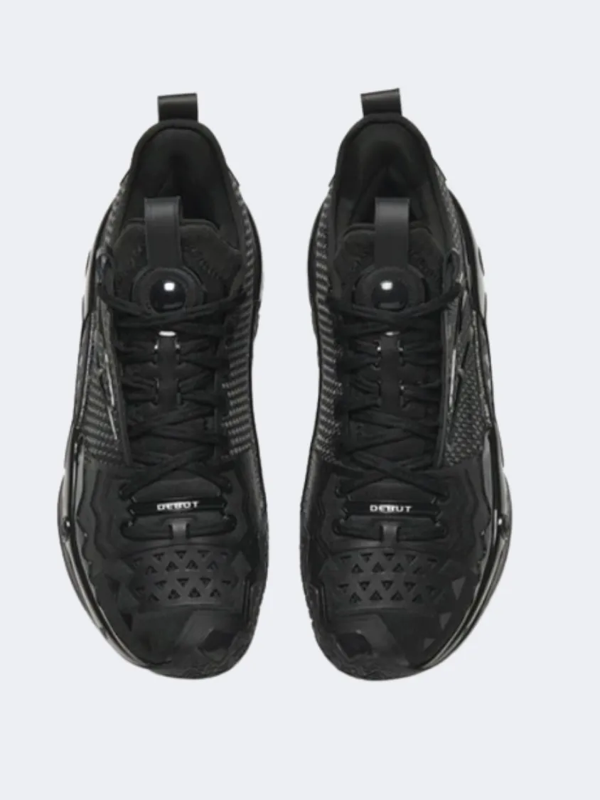 Anta Shock Wave 5 Pro Men Basketball Shoes Black Seamless Fit Work Commute Cyber Mode