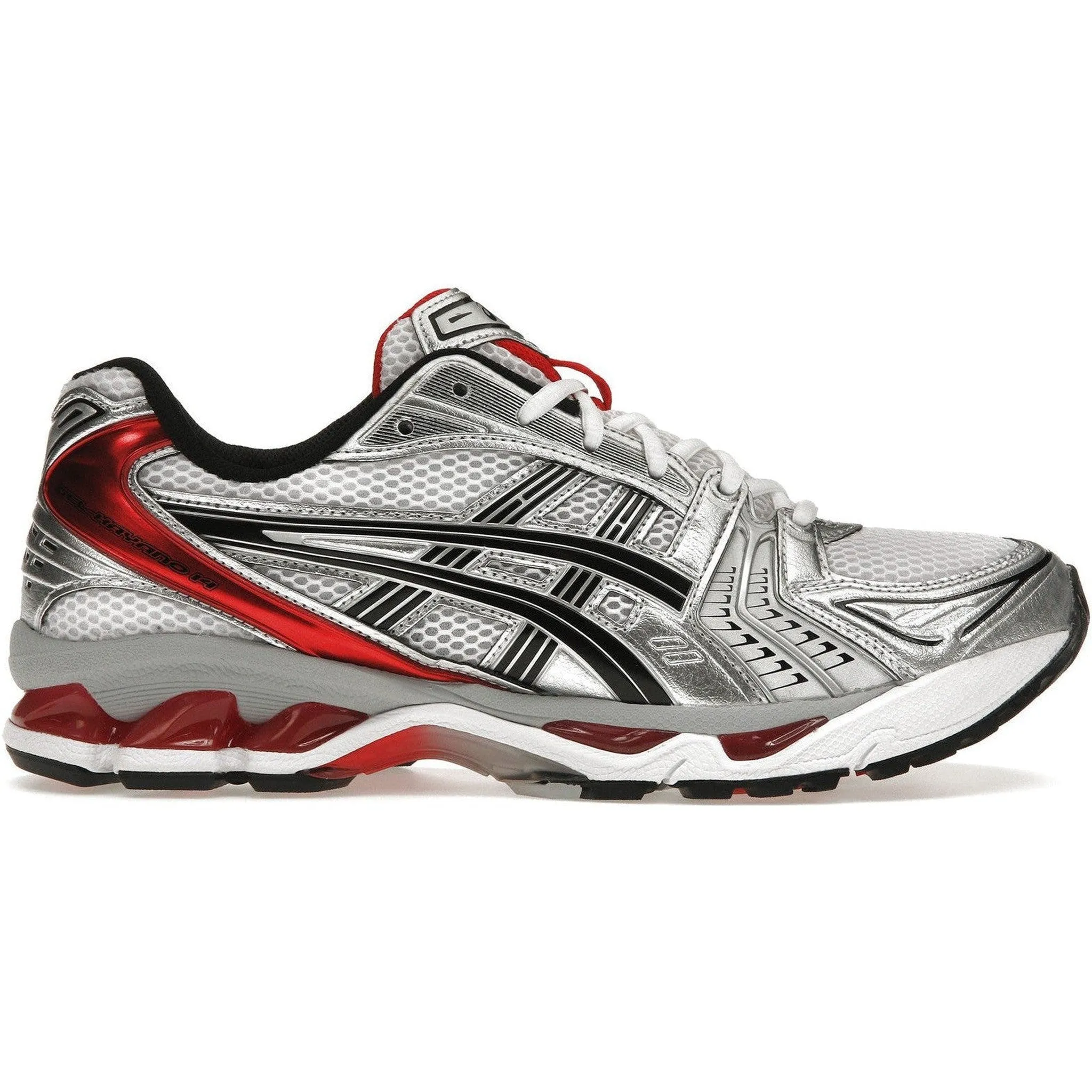 ASICS Gel-Kayano 14 White Classic Red graduation - themed running option technological - event running shoes