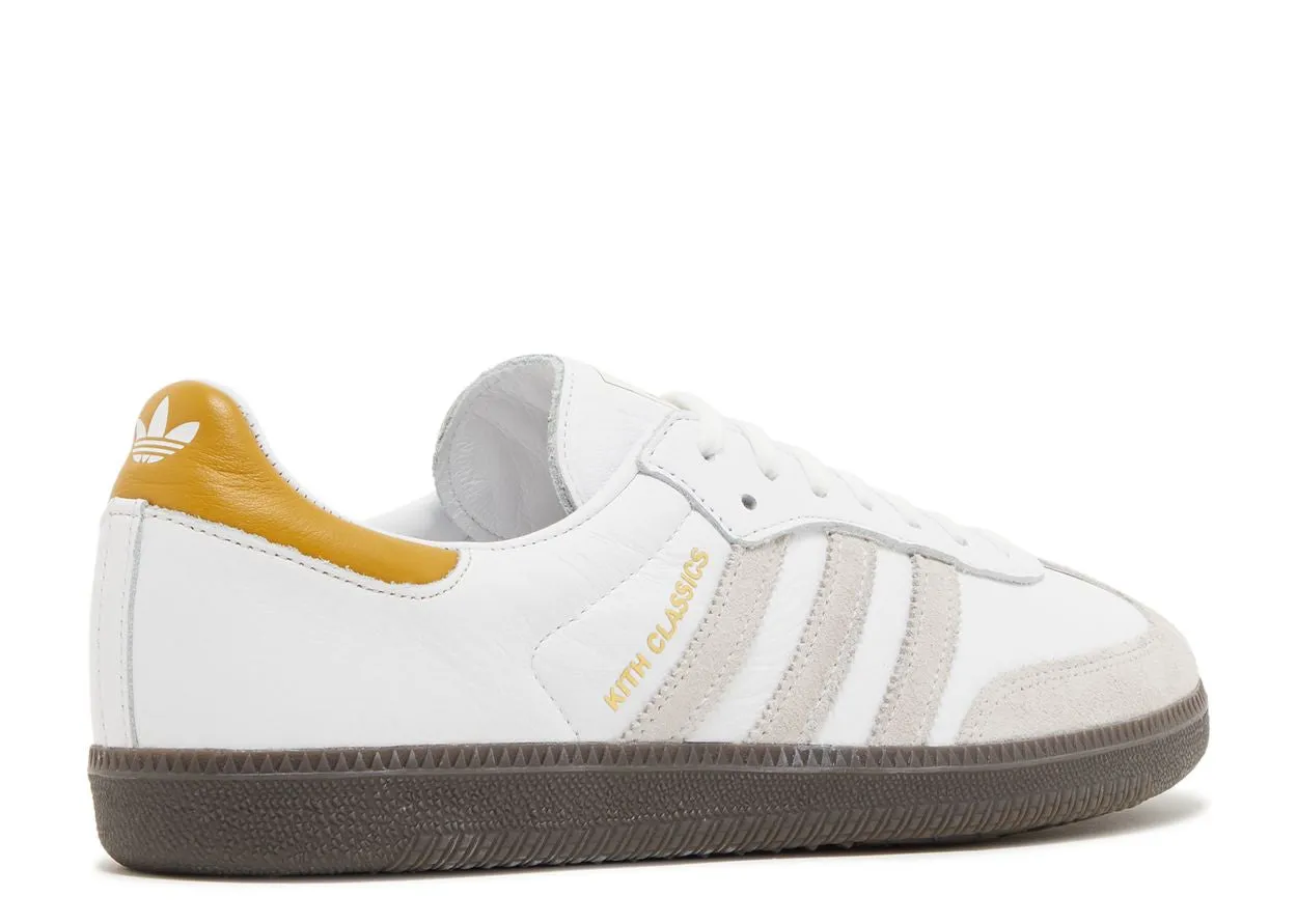 Comfy Interior Adidas Samba OG Kith Classics White Mango