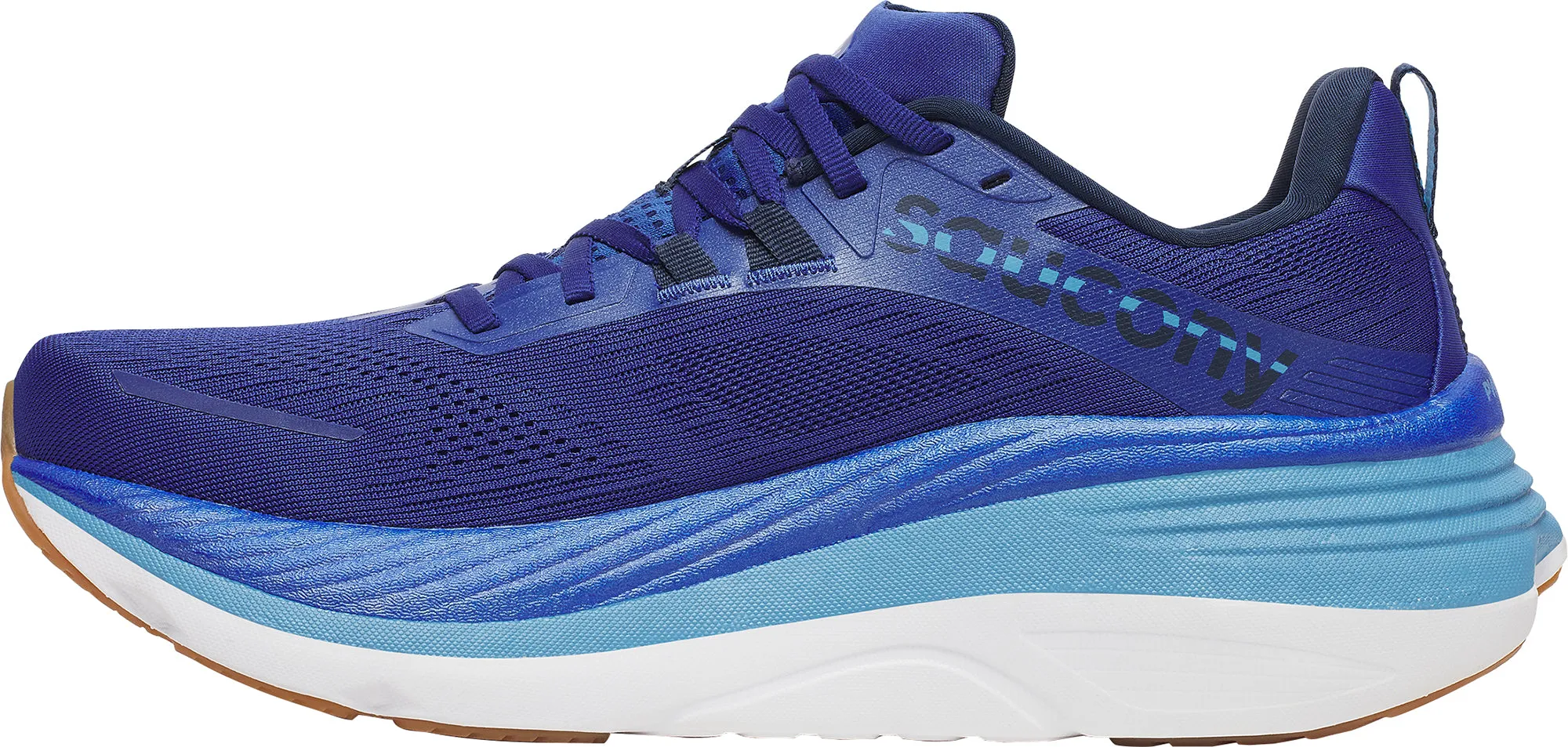 Saucony Hurricane 24 Mens Running Shoes - Blue Foam Boundary Structure Knit Construction