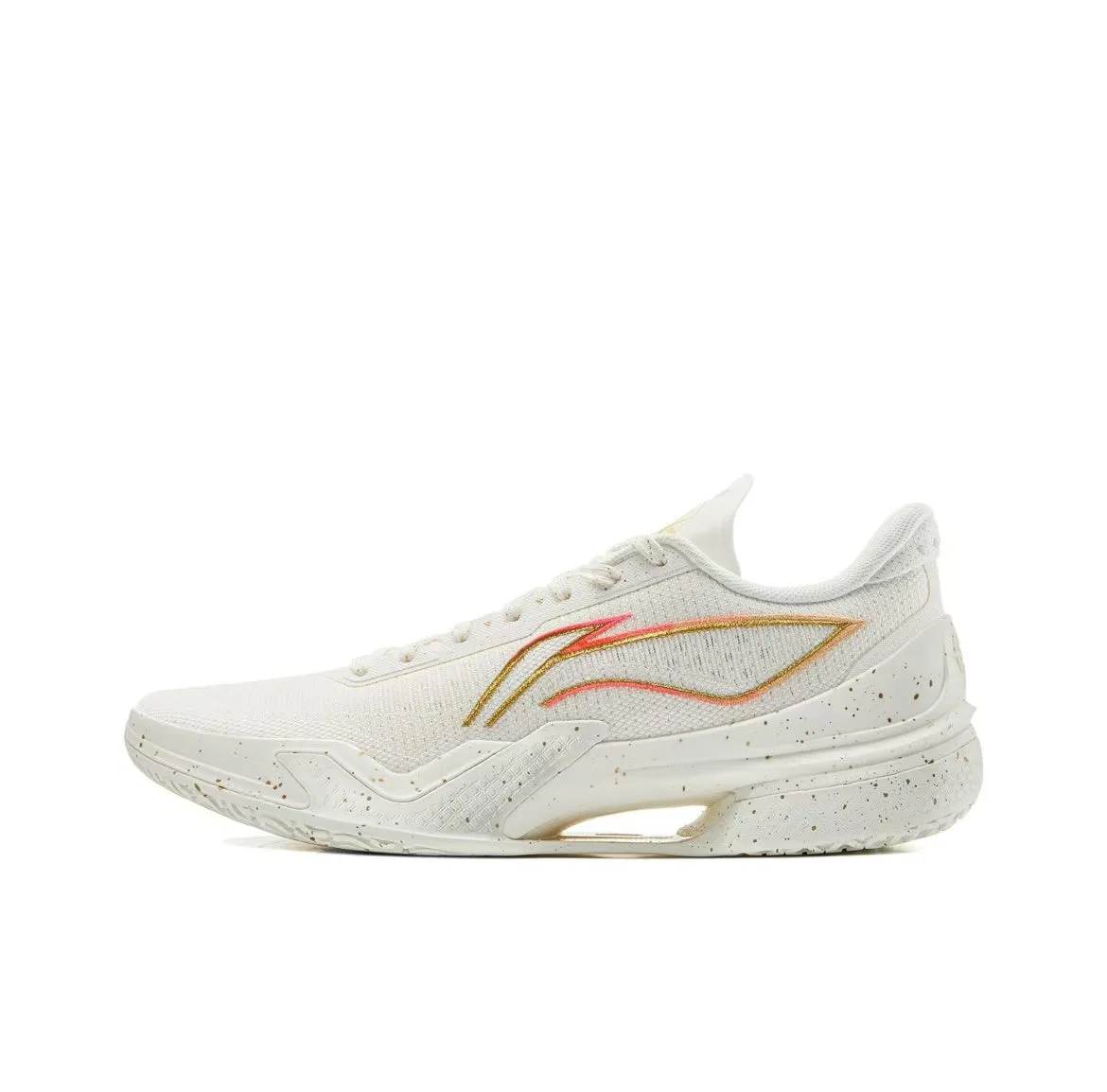 Li-Ning Liren 5 - White/Gold Stretchy Material