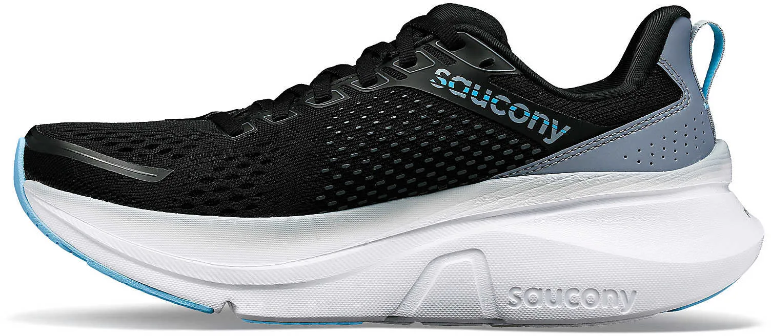 Activewear Non Slip Outsole Grip Saucony Guide 17 Womens Running Shoes - Black