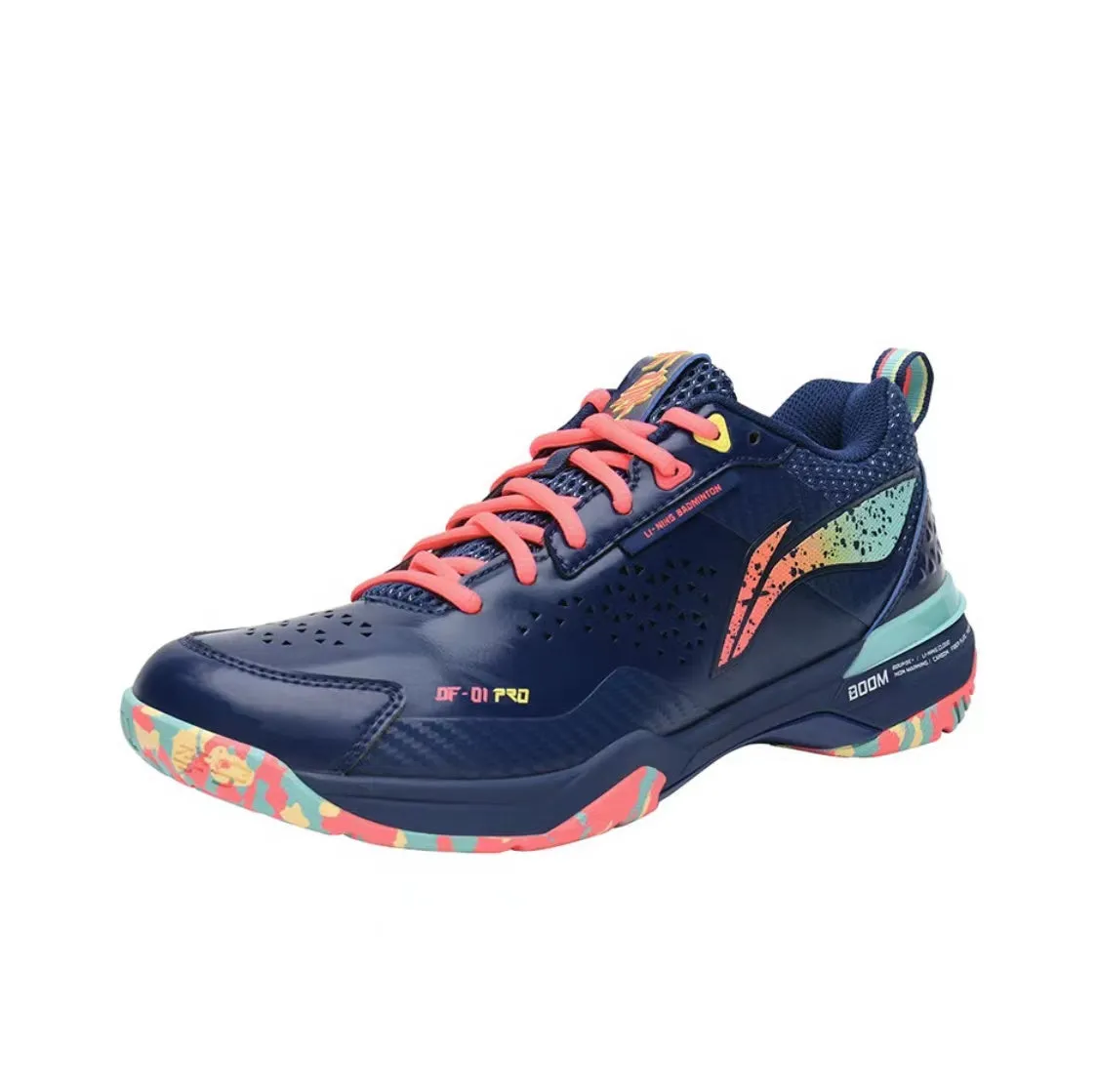 Leather Upper Blade DF-01 Pro | Li-Ning Badminton Shoes - Navy Blue