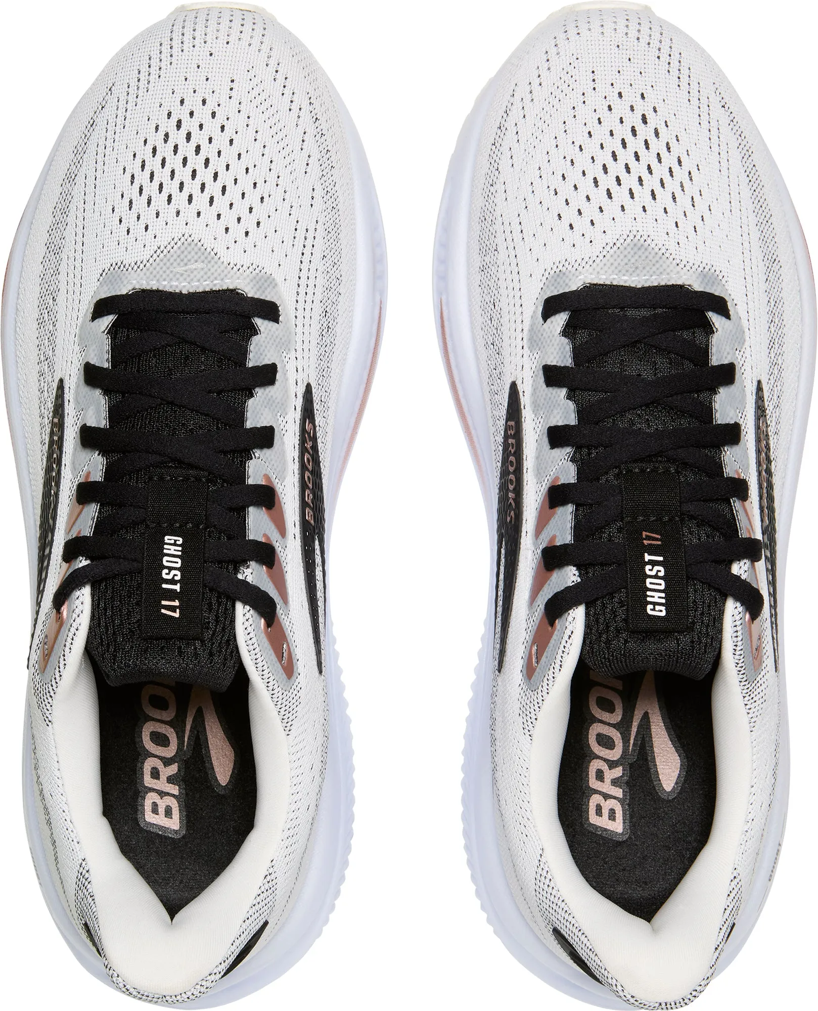 Male runner Dynamic support Brooks Ghost 17 Womens Running Shoes - White