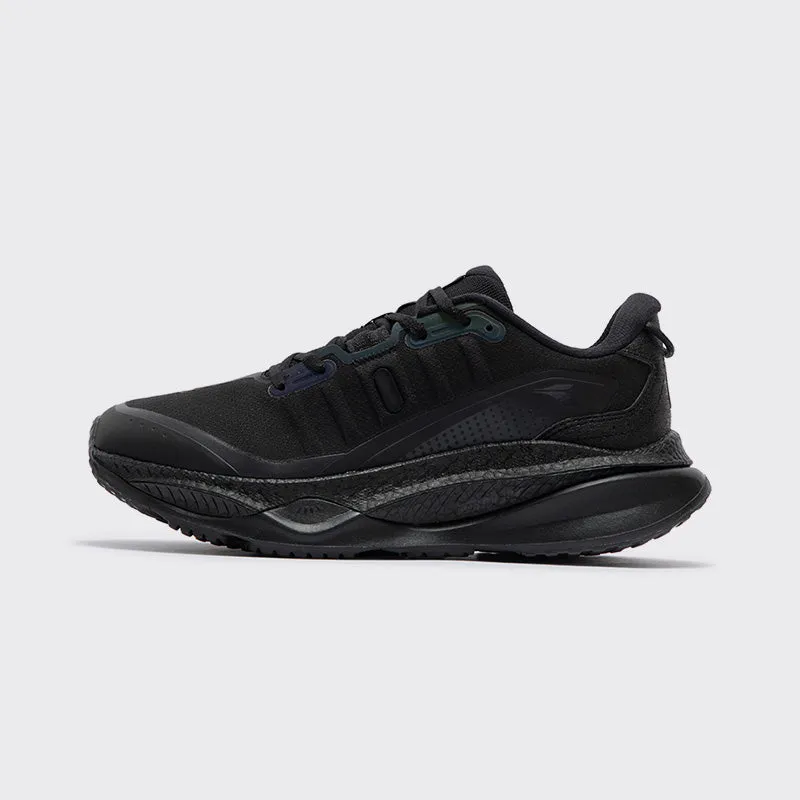 Midfoot Lockdown System Tapered Toe Box Red Flame Rainblock "Obsidian"
