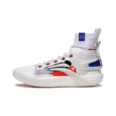 Compression Molding Construction vibration damping Li Ning Speed 9 Ultra High - White/Red/Blue