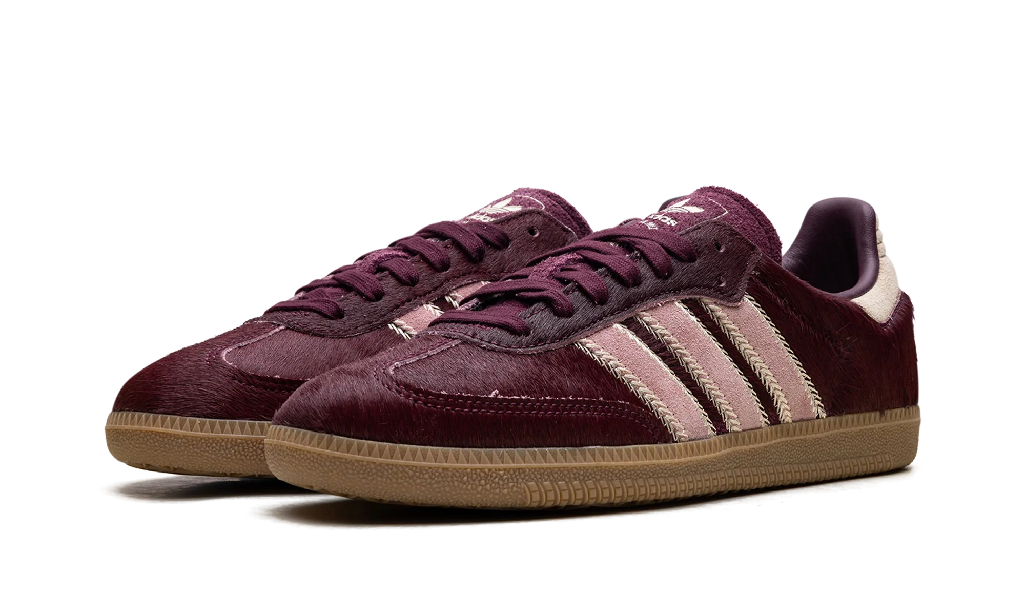 Samba OG WMNS "Maroon Sand Strata Pony" Anti Slip Pattern Pause Step