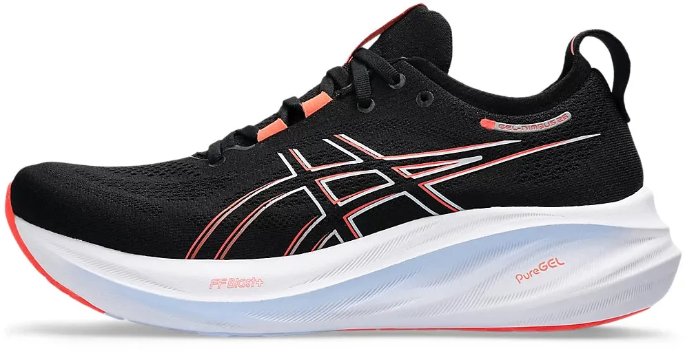 Asics Gel Nimbus 26 Mens Running Shoes - Black plyometric training
