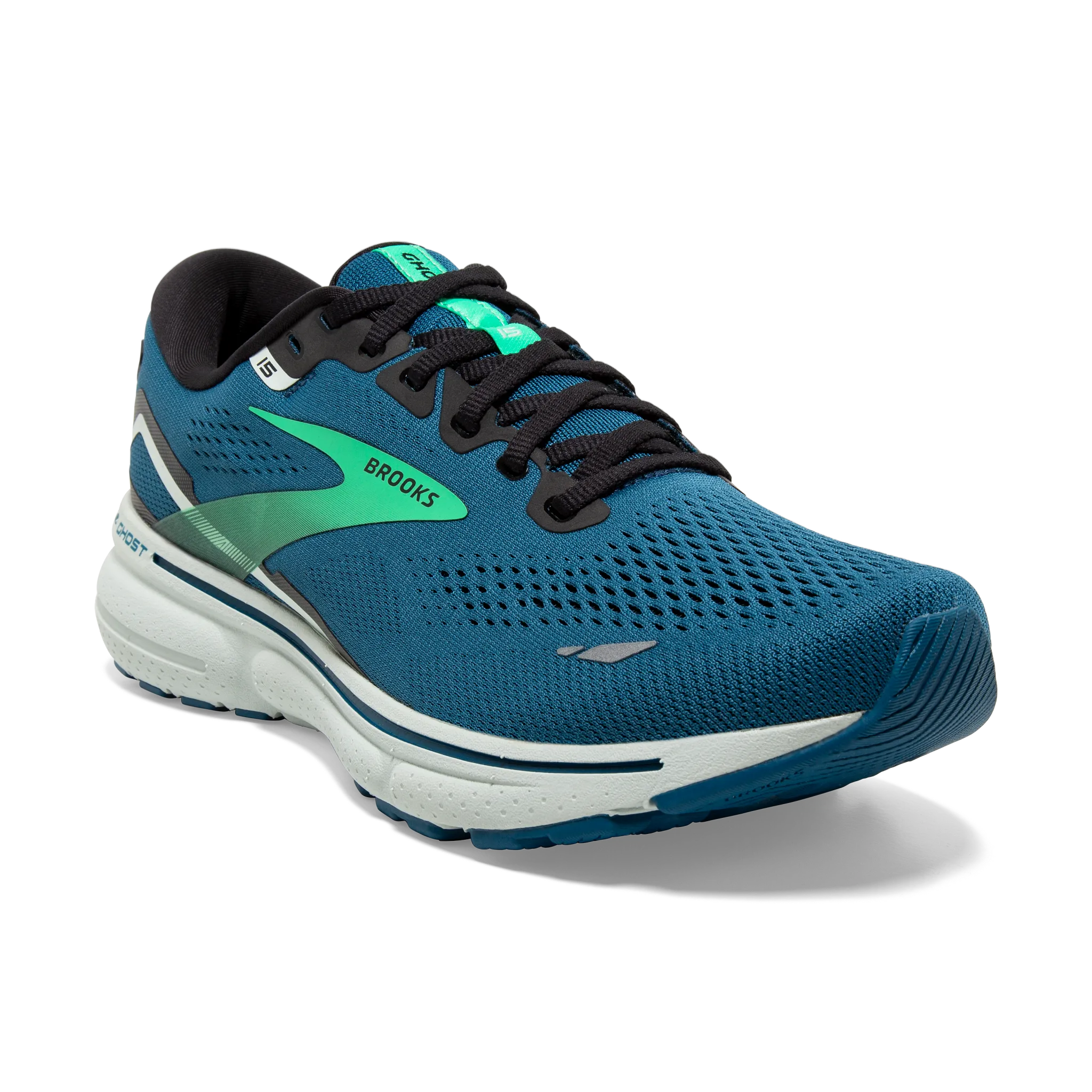 Men's Ghost 15 morning runs running with sunglasses
