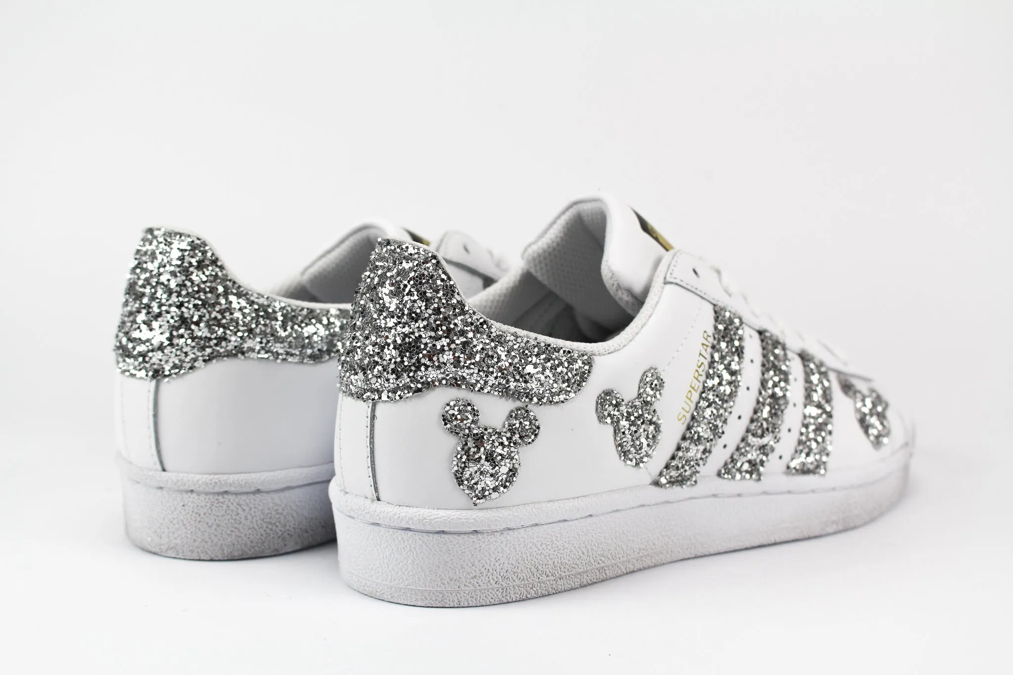 Adidas Superstar Topolini Silver Glitter Lasting Comfort