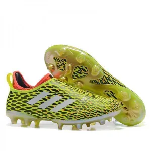 New Adidas Glitch Skin 17 FG Soccer Cleats Shoes Fluorescent Green White Red Speed Burst Quick Change