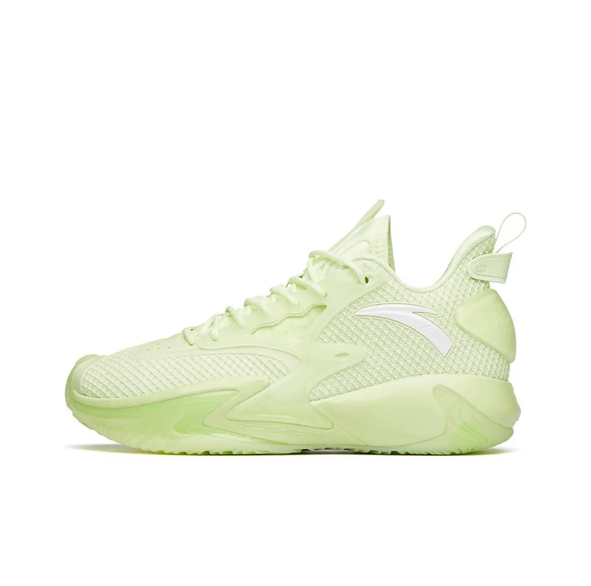 Dual Density Midsole Soft Landing Anta Men's Shock The Game 5.0 Crazy Tide 3.0 Pro Fluorescence Green