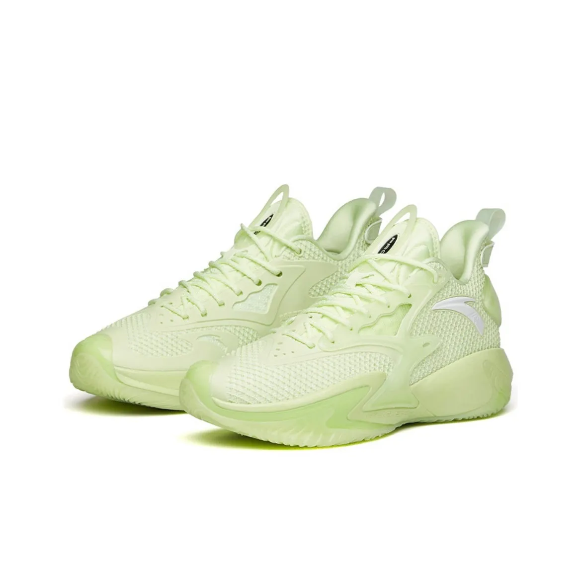 Arch Technology Anta Men's Shock The Game 5.0 Crazy Tide 3.0 Pro Fluorescence Green