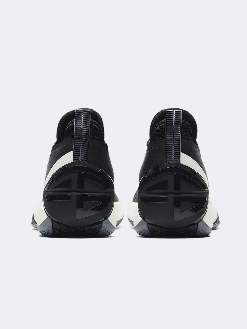 Anta Attack Men Basketball Shoes Black/Ivory White Style Base Classic Base