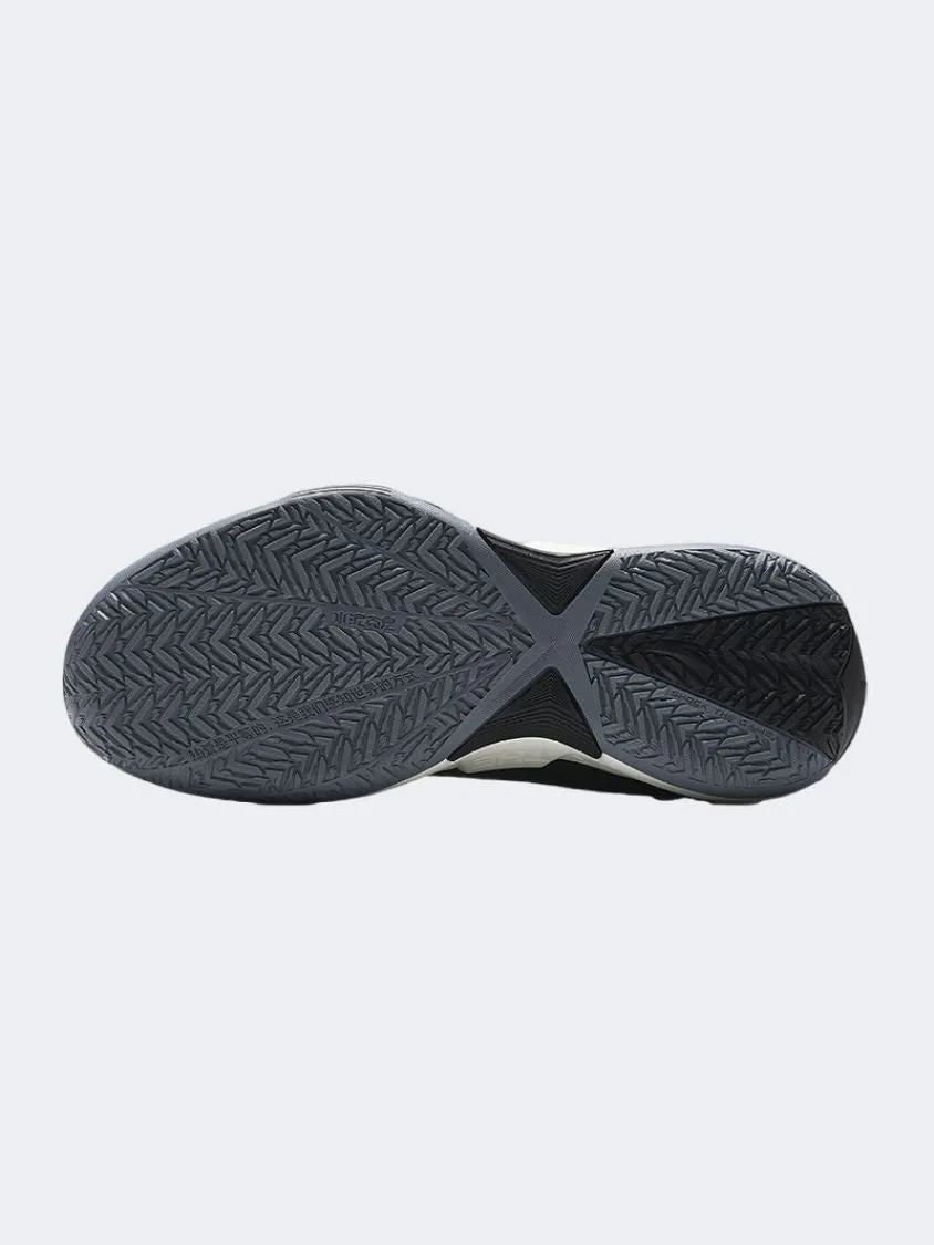 Anta Attack Men Basketball Shoes Black/Ivory White Pond Walk