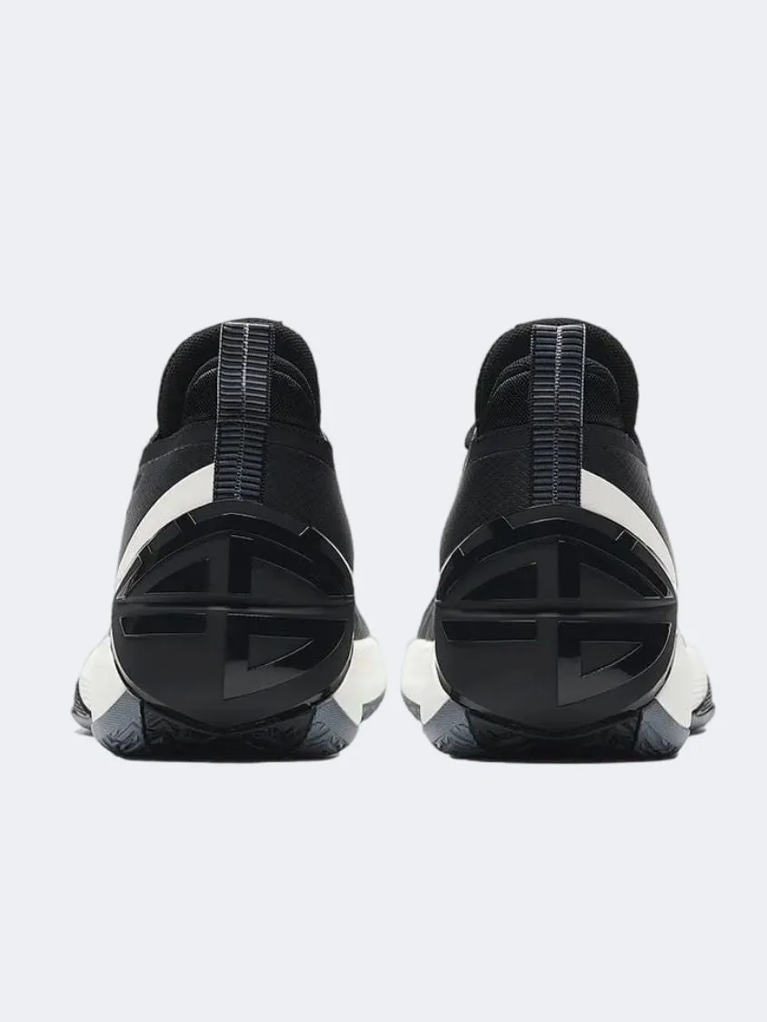 Anta Attack Men Basketball Shoes Black/Ivory White Daily Essential