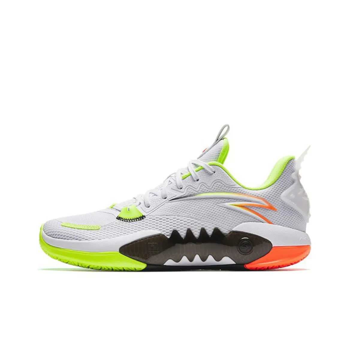 Anta Shock Wave 5 TD - White/Green Roll Guard Heel Counter Quick Agility