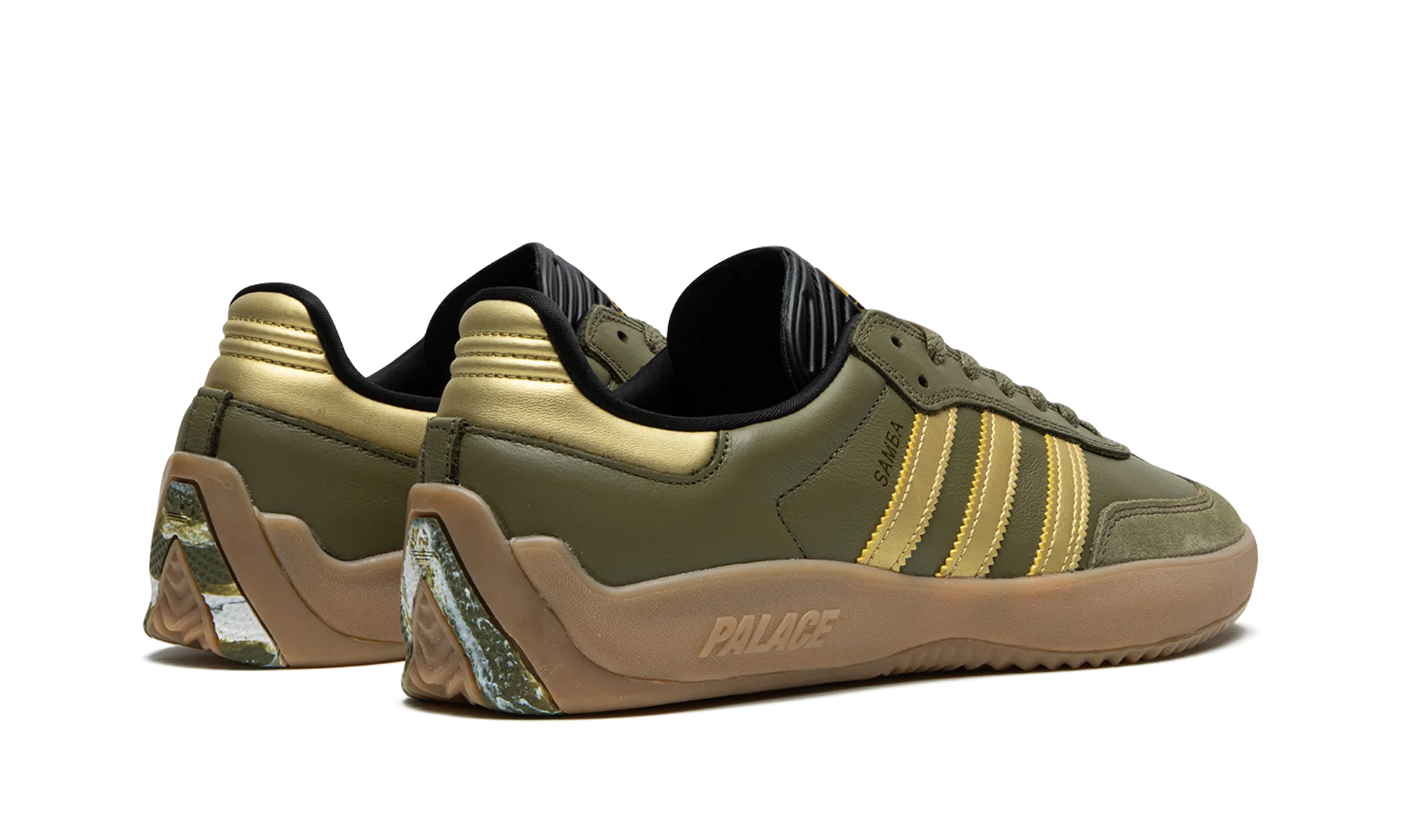 Puig Samba "Palace - Olive Gold" Cushioned Fit Luxe Finish