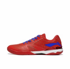 Liang Jingkun x Li Ning Professional Table Tennis Shoes - Blue/Red Dynamic Control