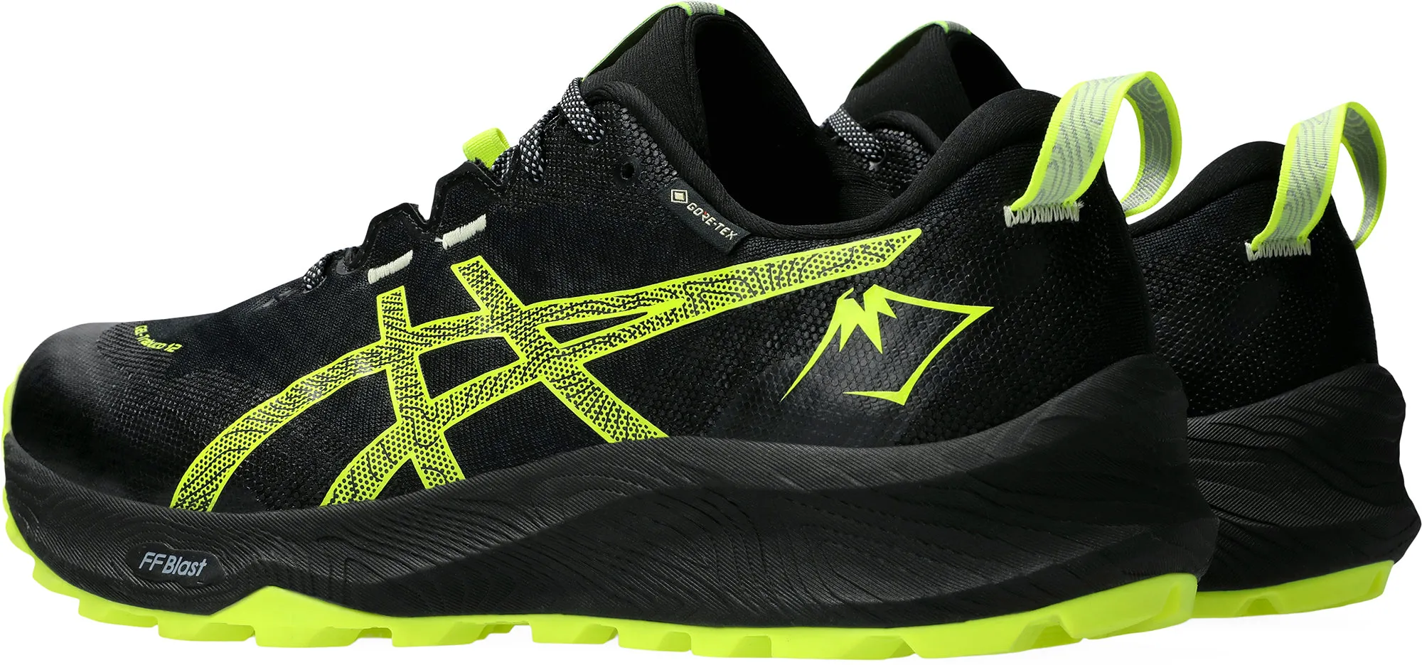 Asics Gel Trabuco 12 GORE-TEX Mens Trail Running Shoes - Black weekday running choice lacrosse shoes