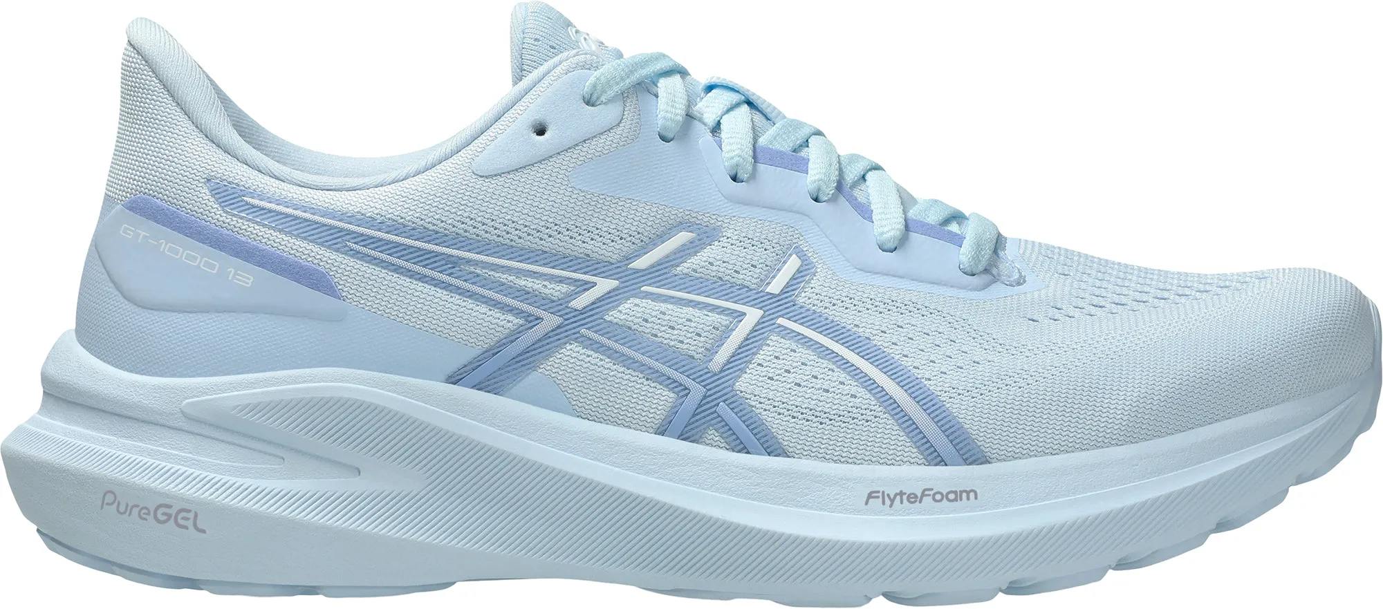 Asics GT 1000 13 Womens Running Shoes - Blue Shock Absorption Feature
