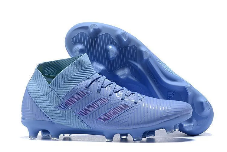 New Adidas Nemeziz 18.1 FG Soccer Cleats Shoes Ocean Blue Speed Training Balanced Performance