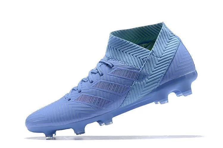Cold Insulation New Adidas Nemeziz 18.1 FG Soccer Cleats Shoes Ocean Blue
