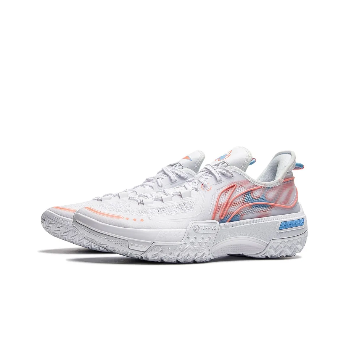 Li-Ning Jie'Ao Low - White Fire Sneakers Rubber Outsole