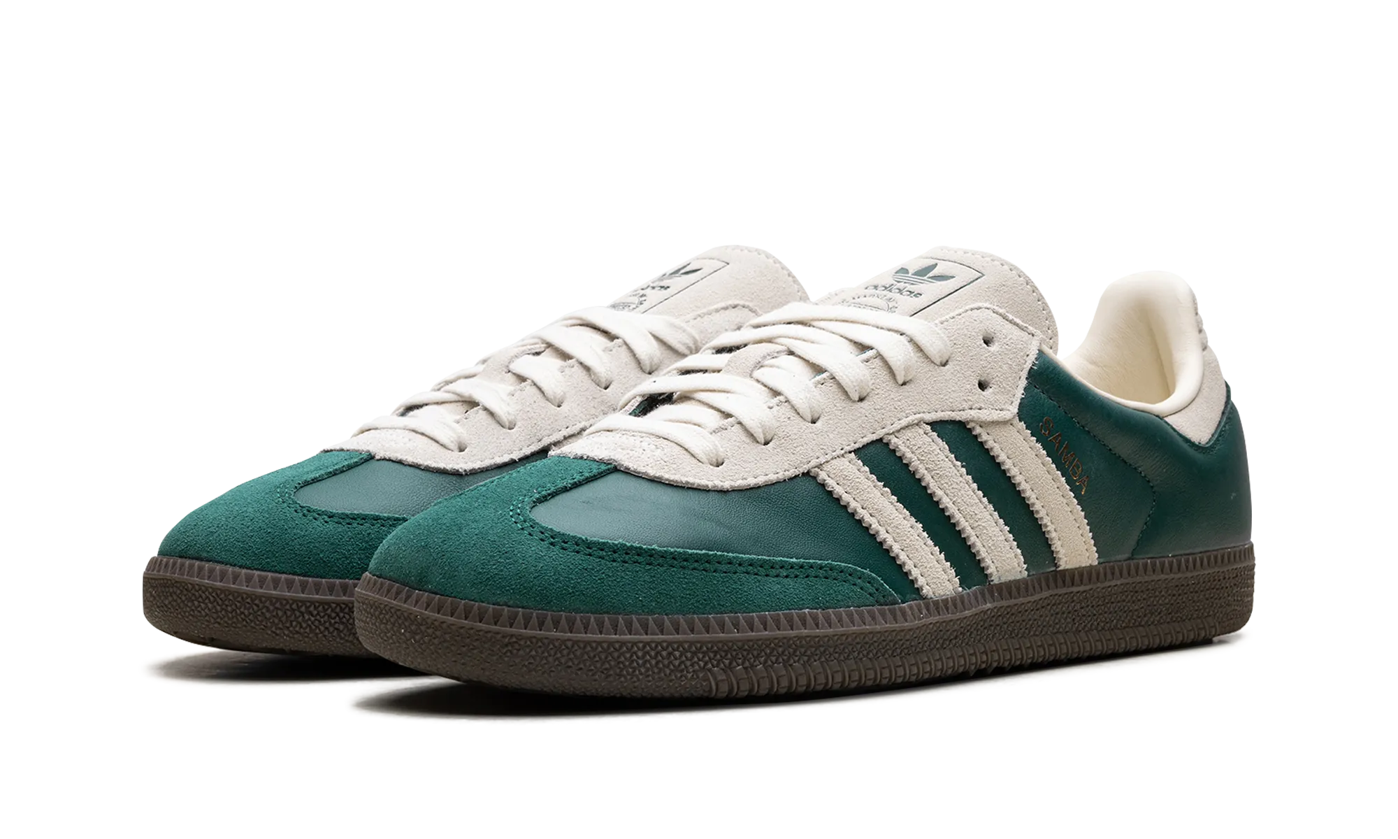 Flat Design Gentle Grip Samba OG "Collegiate Green Cream White"
