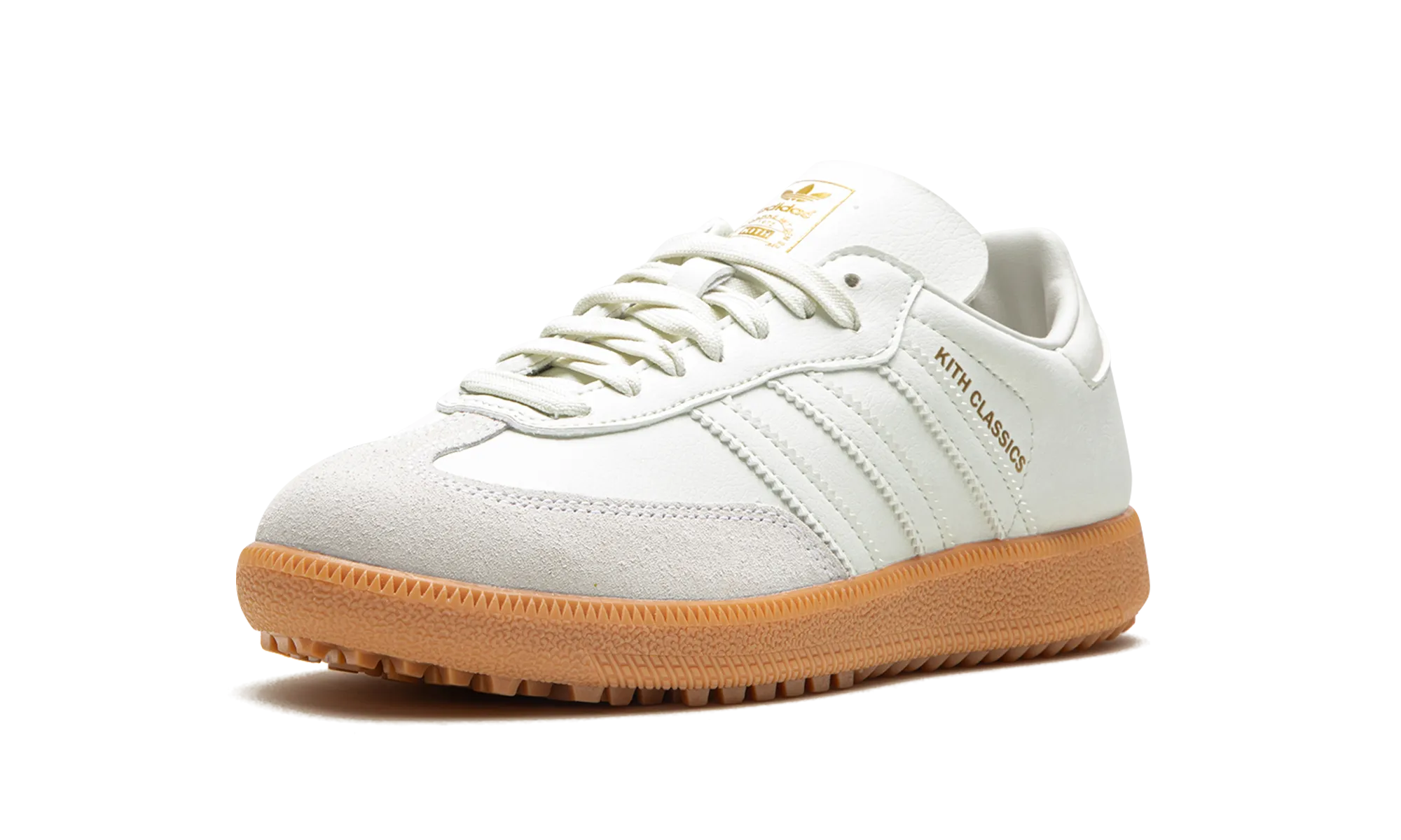 Samba Golf "Kith - White / Gum" On Move
