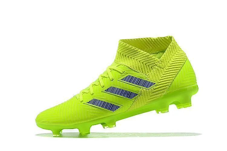 New Adidas Nemeziz 18.1 FG Soccer Cleats Shoes Green Blue Pro Traction
